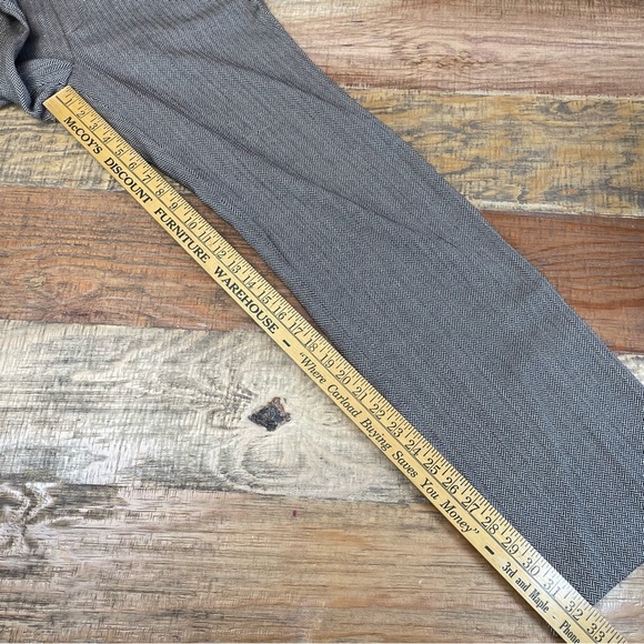 Eddie Bauer Herringbone Trousers Wool Blend Women's 6T Brown Dress Pants Slacks - Picture 8 of 15